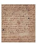 1895-9-15-503 W.34V Page of Handwriting Art Styles Giclee Poster Print by Michelangelo Buonarroti, 12x16
