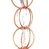 Double-Link Rain Chain- Copper