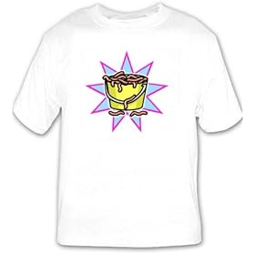 T-shirt with worm, bucket, fishing, wriggling, bait