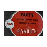 1938 PLYMOUTH Full Line Owners Manual User Guide by Plymouth