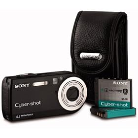 Sony Cyber-shot DSC-P120 Digital Camera (5MP, 3x Optical Zoom)  - includes Case and Spare Battery