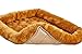 MidWest Homes for Pets QuietTime Giant Dog Bed – Cinnamon Faux Fur Bolster, Ultra-Soft and Machine Washable, Fits 54-Inch Crates and Carriers, for XXL Breed Dogs