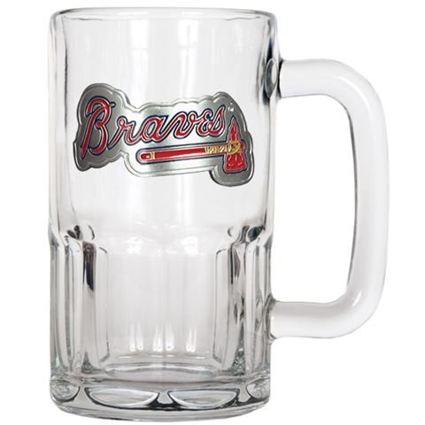 Atlanta Braves Large Glass Beer Mug