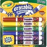 Crayola Erasable Art Markers, 6 Assorted Classic Color Markers Per Pack (BIN588164)