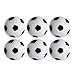 Table Soccer Foosballs Replacements Mini Black and White Soccer Balls (6 Pack)