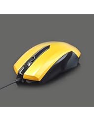 PC Accessory: FOME A-jazz Ray Eagle Trade Edition Wired USB Optical LED Light Gaming Mouse Mice Adjustable Optical Pro Mouse Yellow + FOME Gift - Focus On Me LLC
