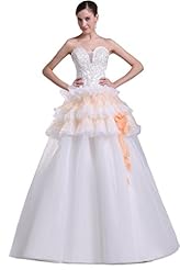 Organza/Satin Corset   Waistline Lace-Up  Dress