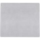 modern-twist Silicone Placemat, Linen Pattern, Silver