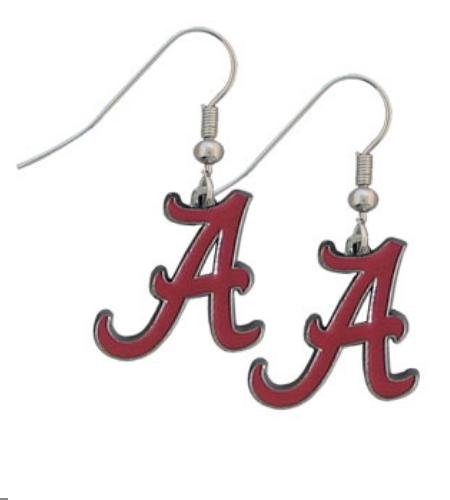 NCAA Alabama Crimson Tide Dangle Earrings at Amazon.com
