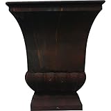 Gardman 8225 Large Rustic Metal Urn Planter, 15.75" Long x 15.75" Wide x 18" High