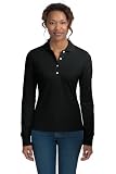 Ladies Long Sleeve Stretch Pique Sport Shirt
