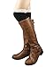 Spring Fever Crochet Lace Trim Cotton Knit Leg Warmers Boot Socks, Black &Dark Grey