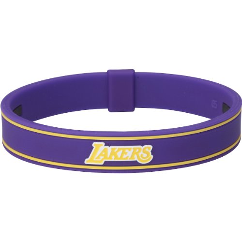Phiten Nba X30 Bracelet Los Angeles Lakers, Purple, Medium, 6.75 Inch