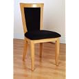 Greek Beech Wood Dining Room - Kitchen Side Chair - Natural - Microfiber Upholstery