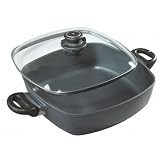 Swiss Diamond 28cm Square 4.8 litre Casserole & Glass Lid (SWC66282)