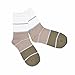 TeeHee Little Boys Basic Cotton Crew Socks 6 Pair Pack (6-8 Years, Rugby Stripe)