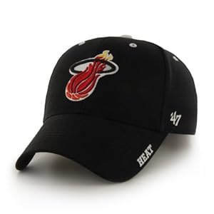 NBA Miami Heat Frost Adjustable Cap, One Size, Black