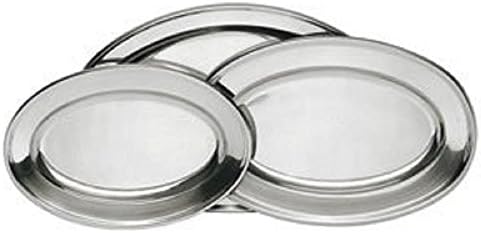 Winco Buffet Serving Set: (3) Sizes Oval Platters (OPL-14,16,22), (1) Turner (STN-8), (1) Knife (BW-DK9)