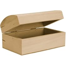 Basswood Hinged Trunk Box