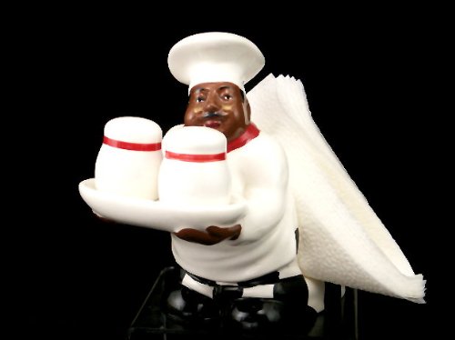 Salt & Pepper shakers black chef