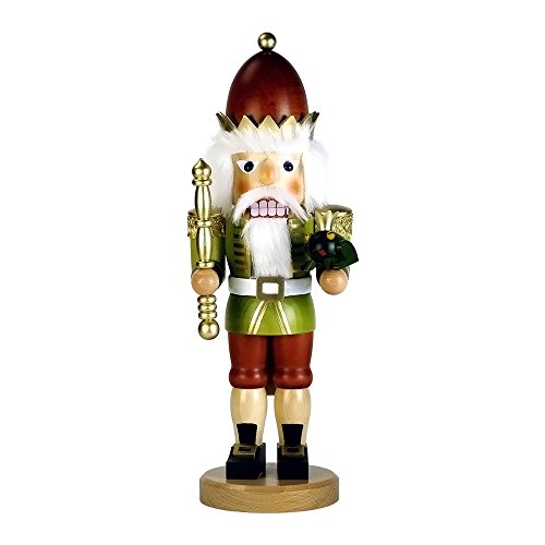 32-816 – Christian Ulbricht Mini Nutcracker – Santa with Teddy – 17.75″”H x 6.5″”W x 5.5″”D