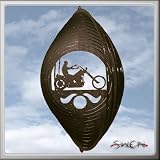 EASY RIDER MOTORCYCLE Swirly Metal Wind Spinner