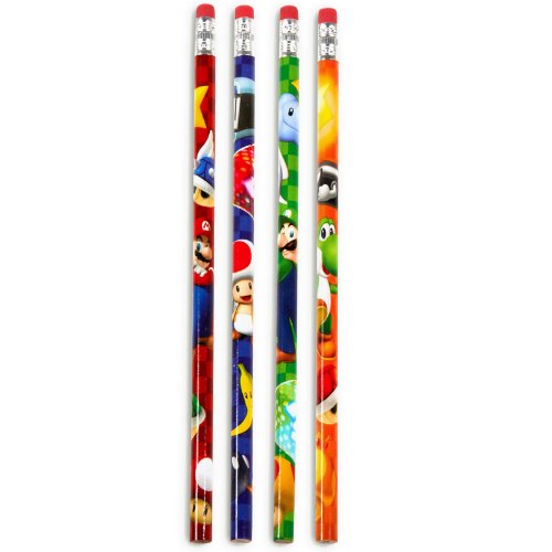 Super Mario Pencils 4ct