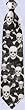 medieval skull tie gothic 100% silk accessory New
