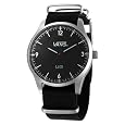 Vans Unisex VN-0LZL8BS Era Black Silver Nato Strap Watch