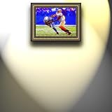 Completely Handpainted American Football Sport Painting, Custom Order FL4268, Oil on Canvas, with Option to Paint Jerry, Brett & Co. from Any Other Favorite Photograph or Picture, Unframed, Size 23'' x 33