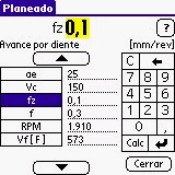 Calculos de mecanizado downloadable Software