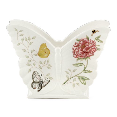 Lenox Butterfly Meadow Porcelain Napkin Holder Image Lenox Butterfly Meadow Porcelain Napkin Holder