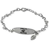 Carolina Panthers ID Charm Bracelet