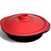 WellBake Microwave Steamer / Casserole Dish with Ventilated Lid. Heavy Duty Silicone Bakeware + 10 Year Guarantee
