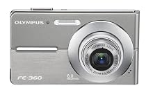 Olympus FE360 8MP Digital Camera with 3x Optical Dual Zoom Silver From Olympus