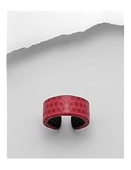 Red Snake Leather Ring