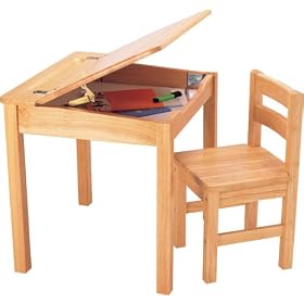 Natural Desk & Chair