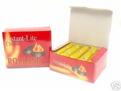 100 Rolland Easy Light Coals for Hookahs