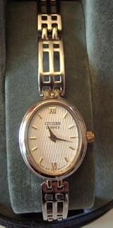 CITIZEN Women Watch Silver Tone Metal Bracelet Oval