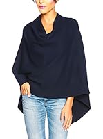 SO Cachemire & Knitwear Poncho Liv (Azul Oscuro)