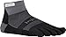 Injinji 2.0 Men's Run Midweight Mini Crew Toesocks, Black/Gray, Large