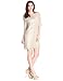 E.JAN1ST Women's Metallic Dress Boatneck 3/4 Sleeve Wave Gold Shift Party Dresses