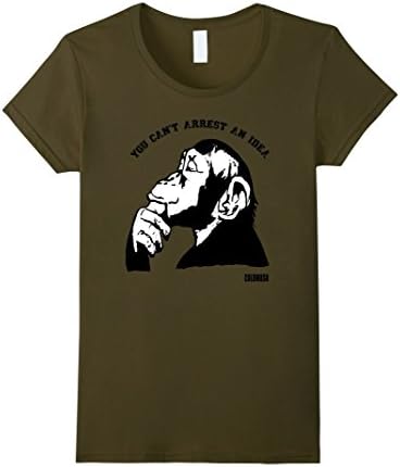 Women's YOU CAN'T ARREST AN IDEA Medium Olive