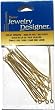 Elegant Brass Eye Pin, Gold Plated, 2 Inch