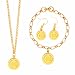 MLB Chicago Cubs Gold Jewelry Set