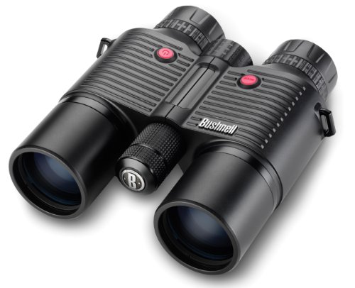 Bushnell 10X42 Fusion 1600 Arc Black Bullseye Laser Rangefinder Binocular, Brush M