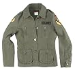 Women's Vintage Olive Drab M-65 Military-Style Jacket - Available in 5 Sizes