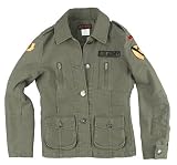 Women's Vintage Olive Drab M-65 Military-Style Jacket - Available in 5 Sizes