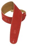 Levy's Leathers Suede Leather Bass Strap,Red