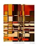 Algorithmic Weave in Red Abstract Photographic Poster Print by David Jones, 20x24